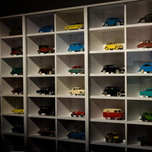 Une partie de la collection de maquettes