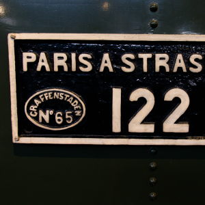 Plaque de wagon