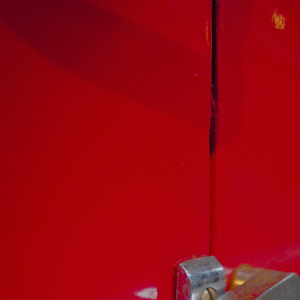 Poignée de porte d'un autorail Bugatti